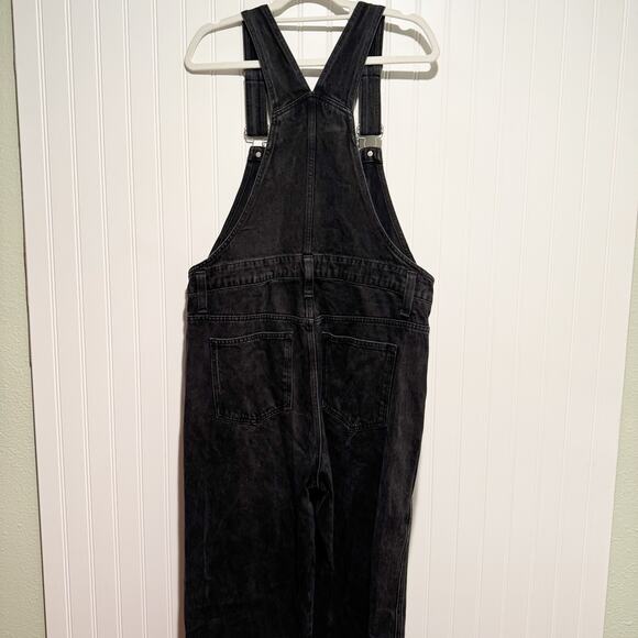 Madewell Straight Leg Overalls Black Lunar Wash Size Large - Picture 5 of 6